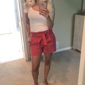 A.N.A Pink Paper bag Waist Pants